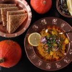 Mumbai Pav Bhaji - Indisches Gemüse Curry -Kürbis Curry Variante