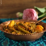 Aloo Phalli - Fisolen Kartoffel Gemüse indisch