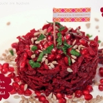 Orientalischer Roter Rüben Salat mit Granatapfel Kernen