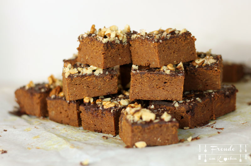 Süßkartoffel Brownies glutenfrei - vegan - zuckerfrei - Freude am Kochen