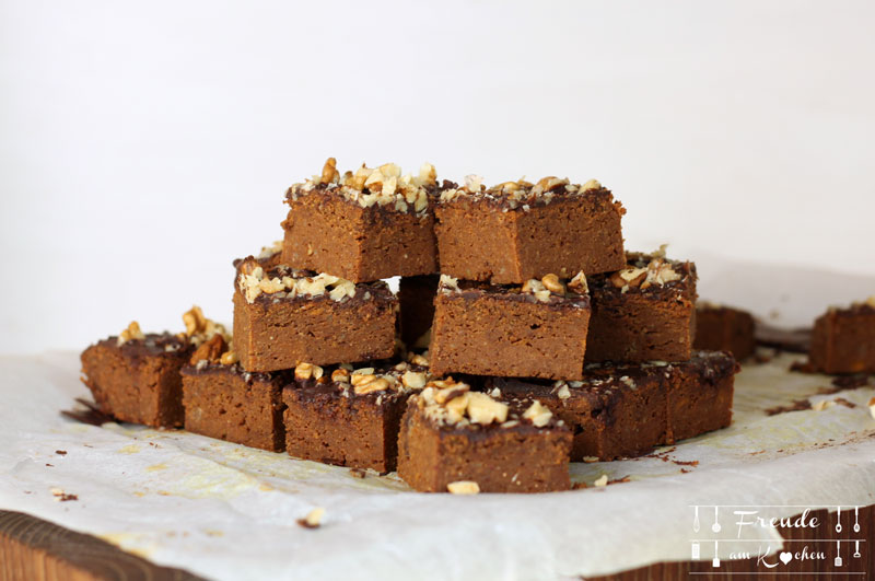 Süßkartoffel Brownies glutenfrei - vegan - zuckerfrei - Freude am Kochen