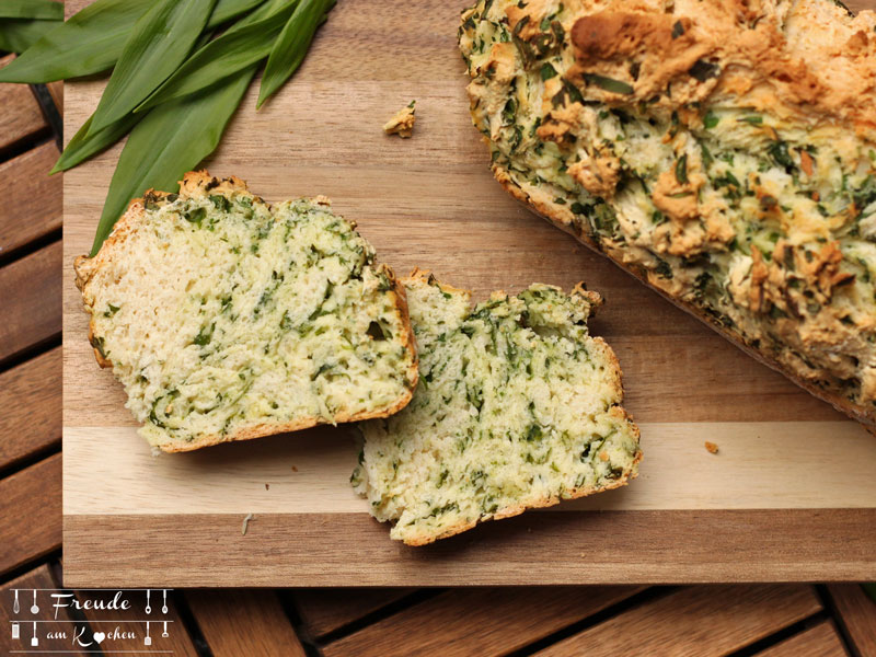 Schnelles Bärlauchbrot mit Backpulver - Freude am Kochen