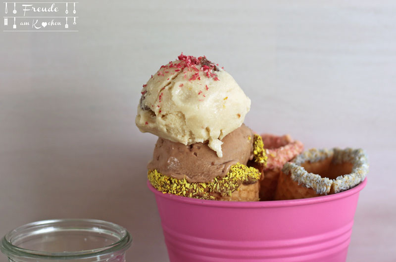 Weißes Schokoladeeis mit Rum Rosinen - Rezept vegan - Freude am Kochen