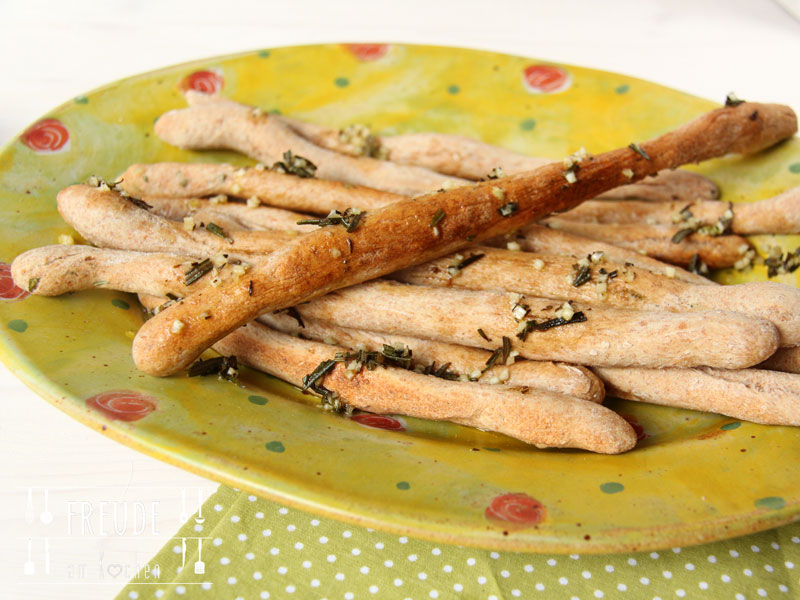 Pizzastangen mit Knoblauch Olivenöl - Freude am Kochen vegan