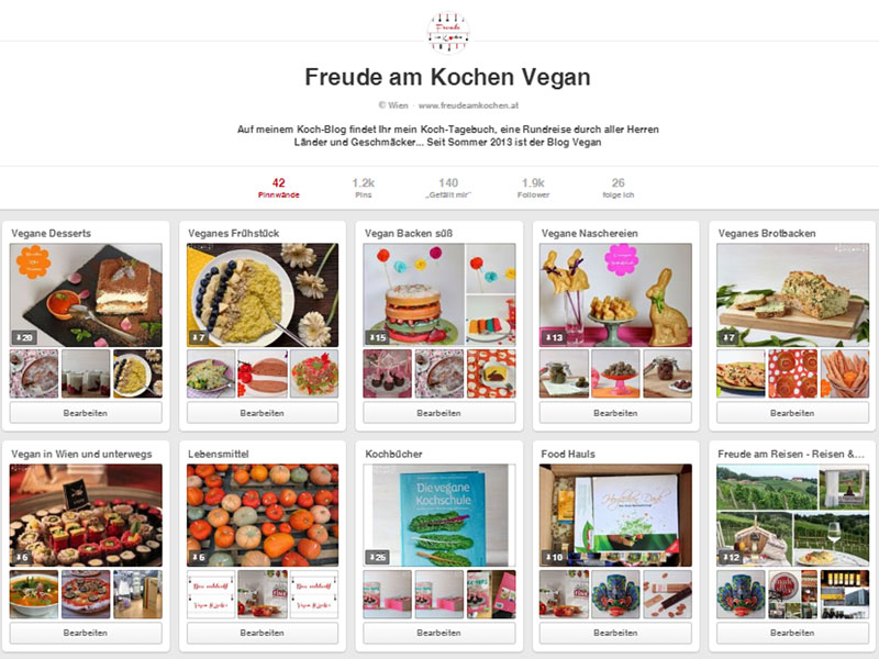 Vegane Blogger Rezepte - Gemeinschaftsboard auf Pinterest
