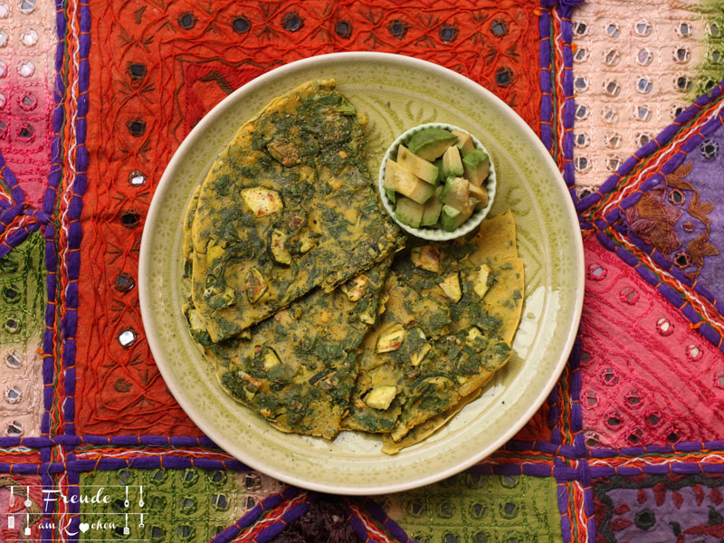 Zucchini Kichererbsen Omelett vegan - Freude am Kochen