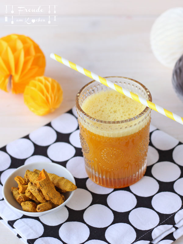 Kurkuma Orangen Ingwer Drink - mein Golden Power Drink - Freude am Kochen