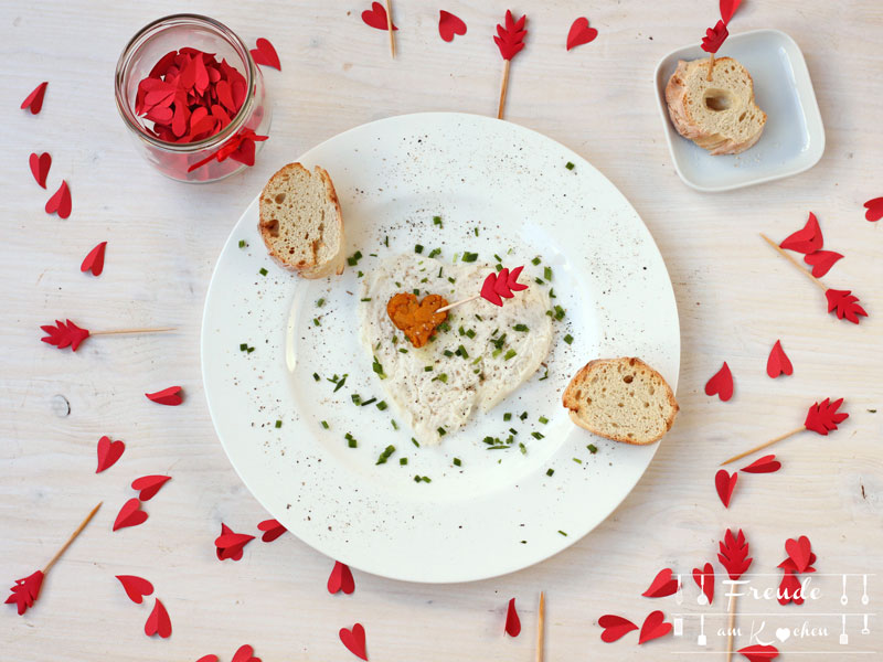 Veganes Spiegelei zum Valentinstag - Freude am Kochen
