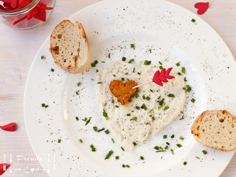 Veganes Spiegelei zum Valentinstag - Freude am Kochen