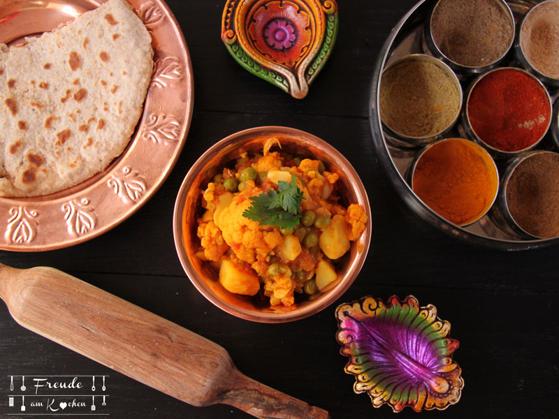 Aloo Gobi - indisches Kartoffel Karfiol (Blumenkohl) Curry - Freude am Kochen
