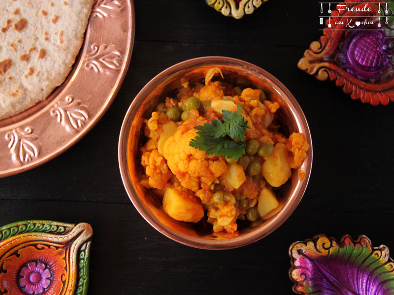 Aloo Gobi - indisches Kartoffel Karfiol (Blumenkohl) Curry - Freude am Kochen