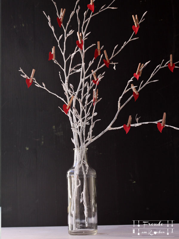 Valentinstags Herz Gesteck- DIY - Freude am Kochen