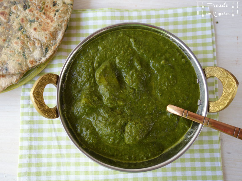 Palak Paneer mal anders mit Bärlauch & Kartoffel vegan - Freude am Kochen