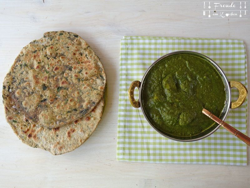 Palak Paneer mal anders mit Bärlauch & Kartoffel vegan - Freude am Kochen