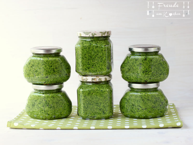 3 Varianten Bärlauch Pesto vegan Thermomix - Freude am Kochen