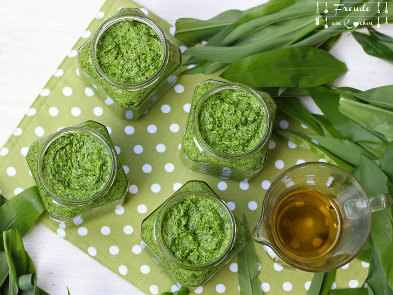 3 Varianten Bärlauch Pesto vegan Thermomix - Freude am Kochen