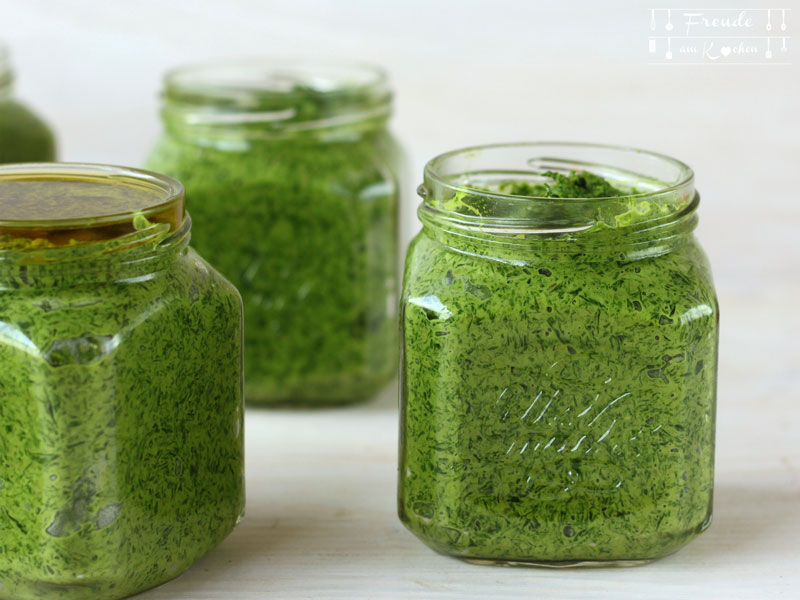 3 Varianten Bärlauch Pesto vegan Thermomix - Freude am Kochen