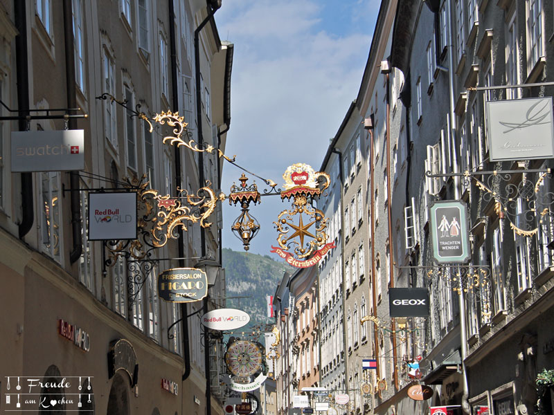 Reisebericht: Salzburg - Freude am Kochen - Getreidegasse