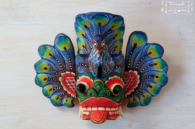 Sri Lanka - Food Haul und Kunsthandwerk Shopping - Freude am Kochen - Maske