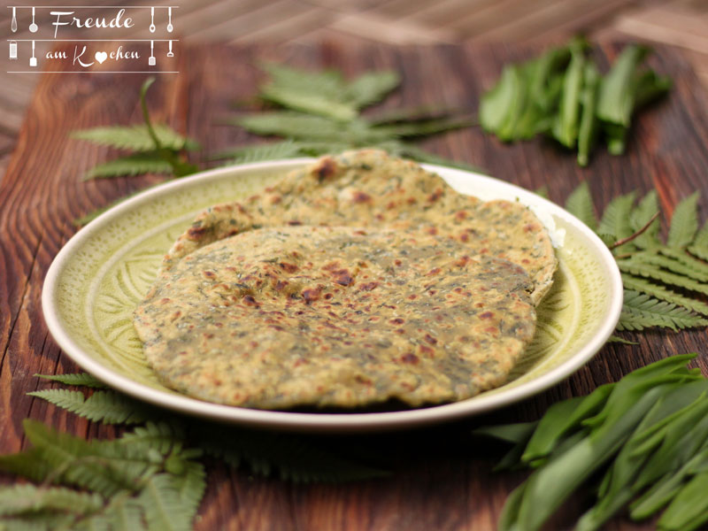 Spinat oder Bärlauch Paratha - Freude am Kochen