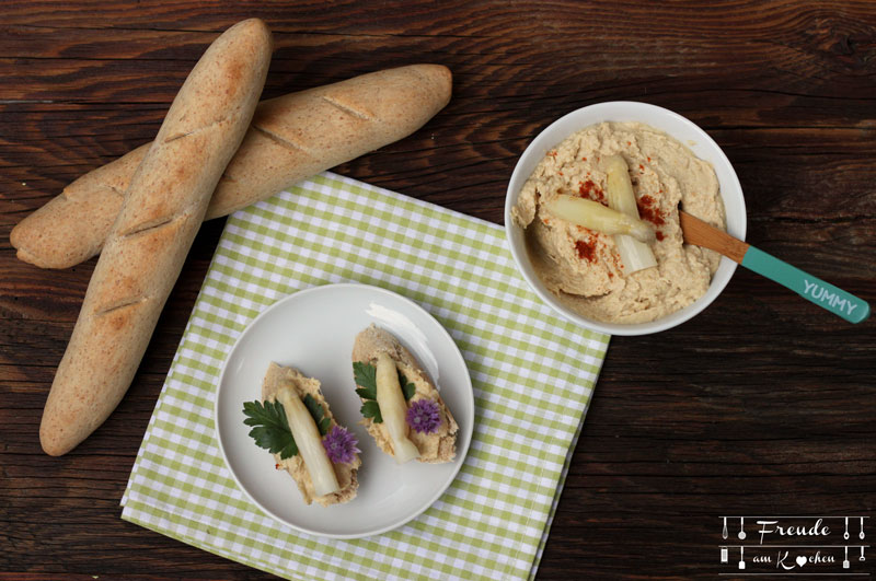 Spargel Hummus - Rezept vegan - Freude am Kochen