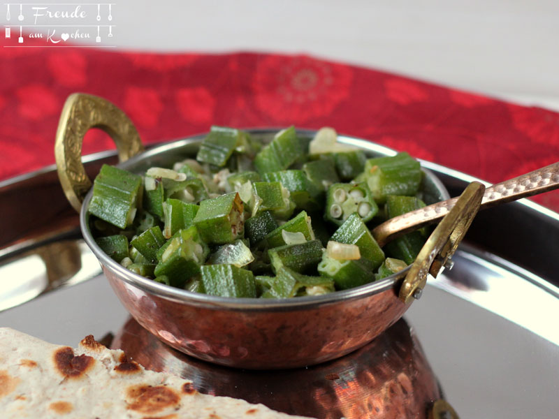 Indisches Okra Gemüse ala Schwiegervater vegan - Freude am Kochen