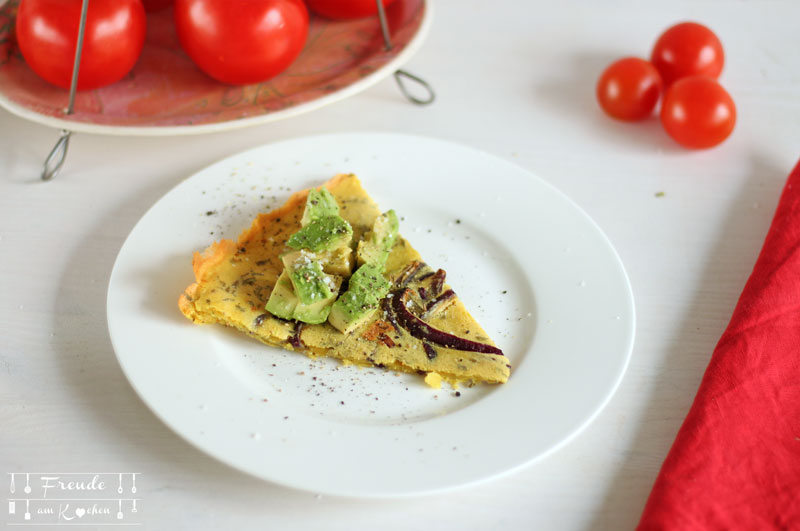 Farinata - Socca - italienischer Kichererbsen Fladen - Rezept vegan - Freude am Kochen