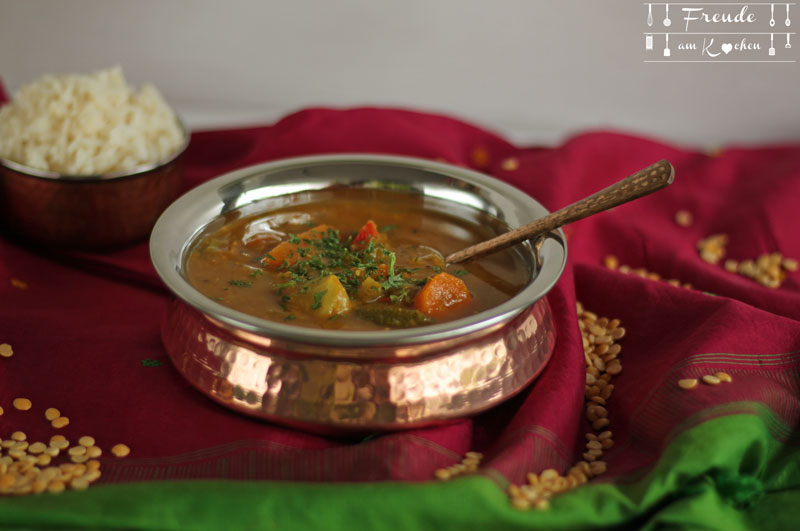 Jatinder´s Sambar - südindische Gemüsesuppe - Rezept vegan - Freude am Kochen