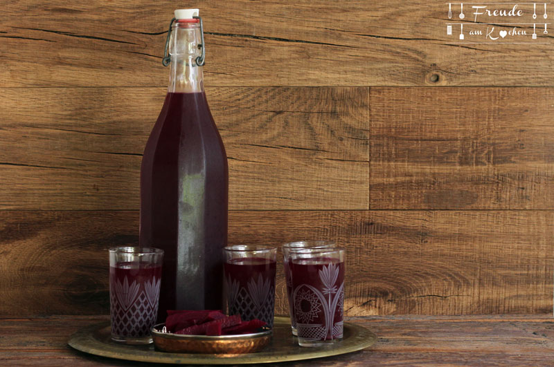 Kanji - indischer fermentierter Roter Rüben - Roter Bete - Drink - Freude am Kochen