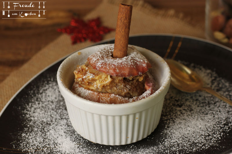 Gefüllter Apfelstrudel Bratapfel - vegan - Weihnachten vegan - Freude am Kochen