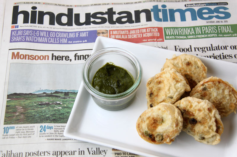 Hari Chutney - indische grüne Sauce - Samosa Schnecken - Rezept vegan - Freude am Kochen