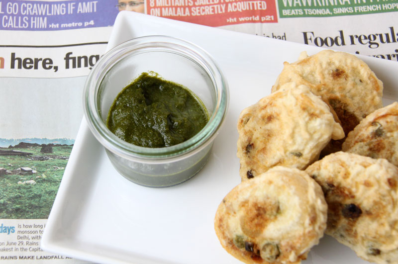 Hari Chutney - indische grüne Sauce - Samosa Schnecken - Rezept vegan - Freude am Kochen