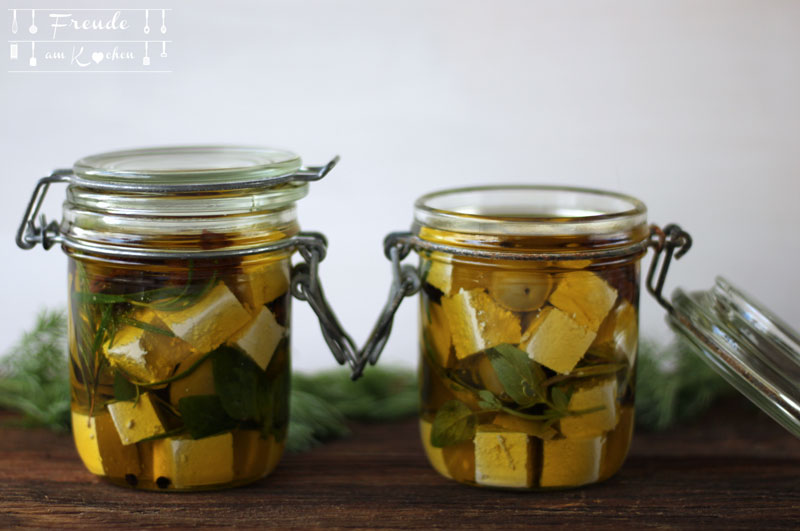 Eingelegter Tofu - Rezept vegan - Freude am Kochen