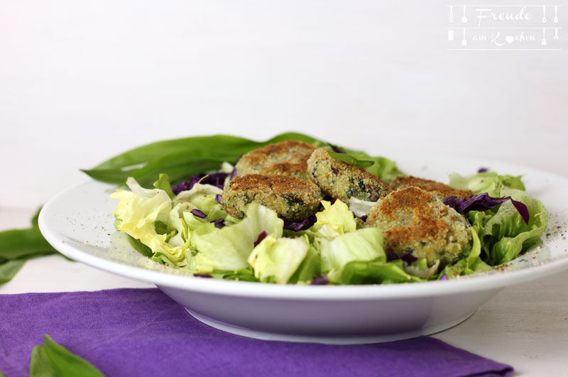 Bärlauch Quinoa Laibchen oder Patties - mit oder ohne Thermomix - vegan von Freude am Kochen