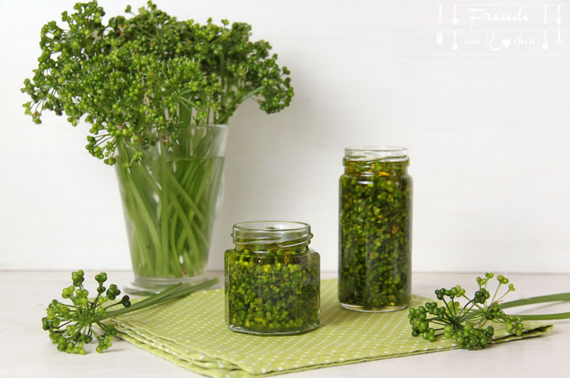 Bärlauchsamen Kapern und Bärlauch Samen in Öl - Freude am Kochen vegan