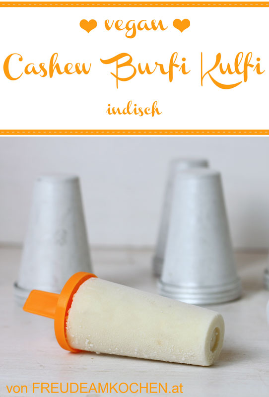 Indisches Cashew Burfi Kulfi vegan - Freude am Kochen