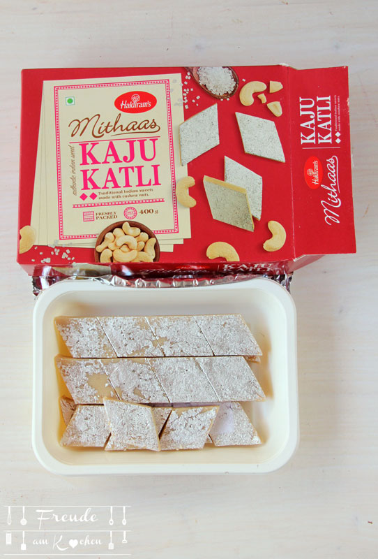 Cashew Burfi - Kaju Katli vegan - Freude am Kochen