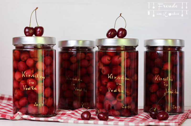 Kirsch Vodka - Cherry infused Vodka - Freude am Kochen