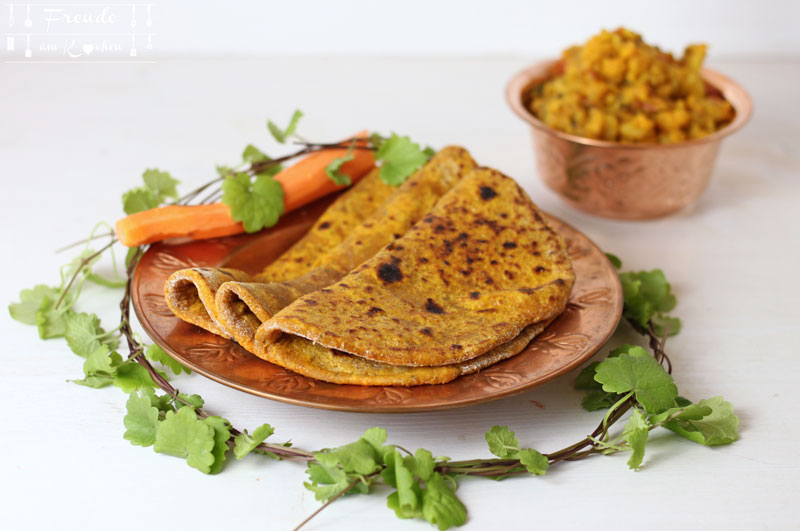 Indische Karotten Chapati vegan - Thermomix - Freude am Kochen
