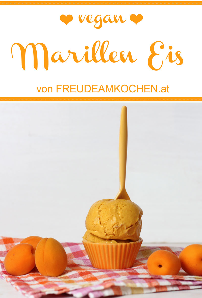 Veganes Marillen Kokos Eis - Aprikosen Eis vegan - Freude am Kochen