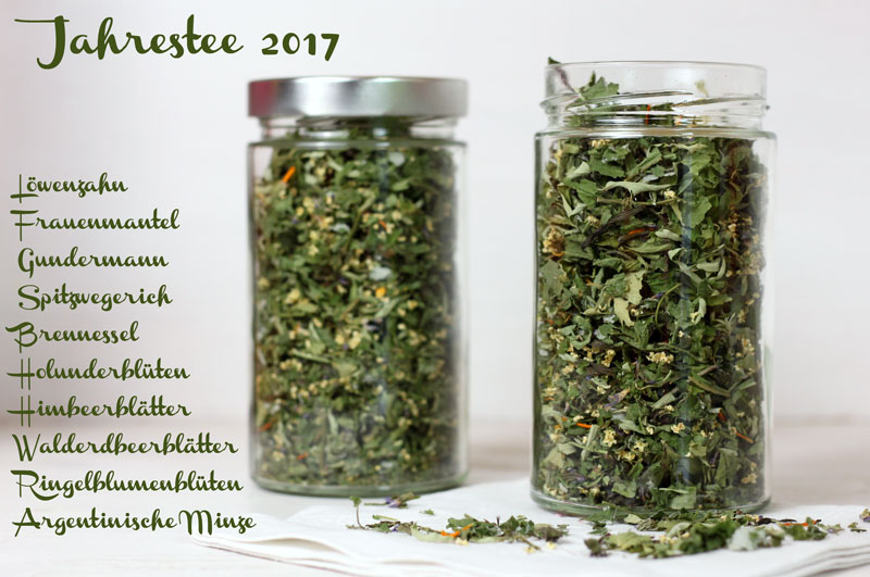 Kräutertee selbermachen - Jahrestee 2017 - Freude am Kochen vegan