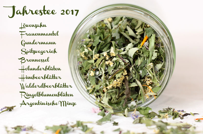 Kräutertee selbermachen - Jahrestee 2017 - Freude am Kochen vegan