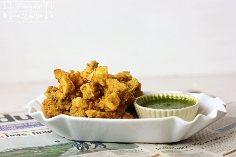 Kartoffel Pakoras mit Hari Chutney - Aloo Pakoras - Freude am Kochen vegan