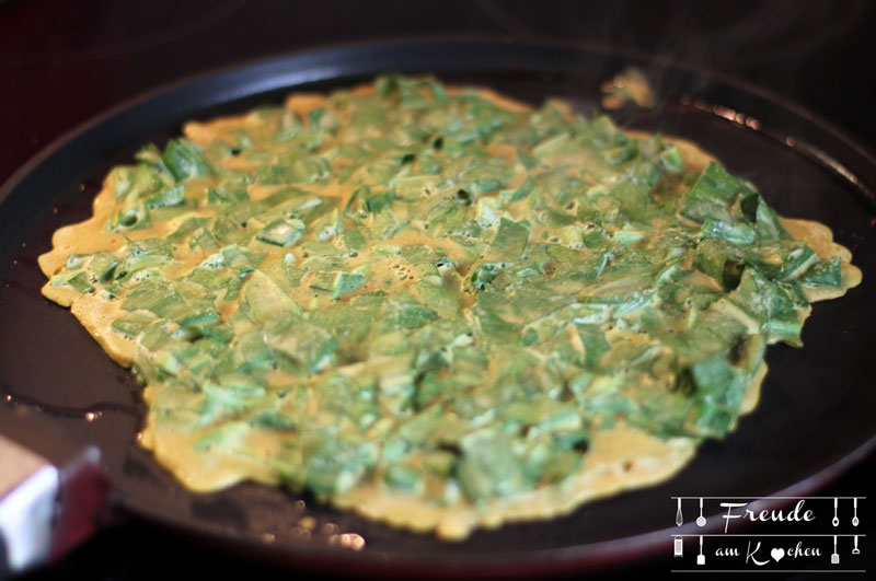 Bärlauch Omelette glutenfrei - 5 Varianten - vegan - Freude am Kochen