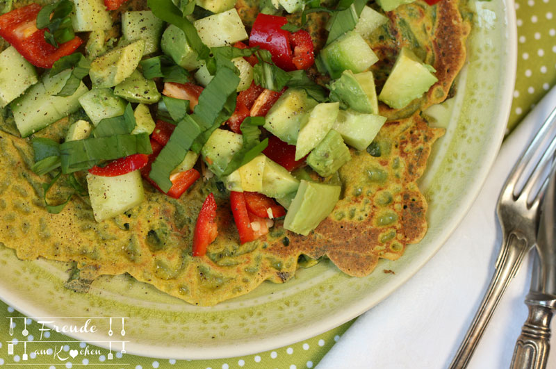 Bärlauch Omelette glutenfrei - 5 Varianten - vegan - Freude am Kochen