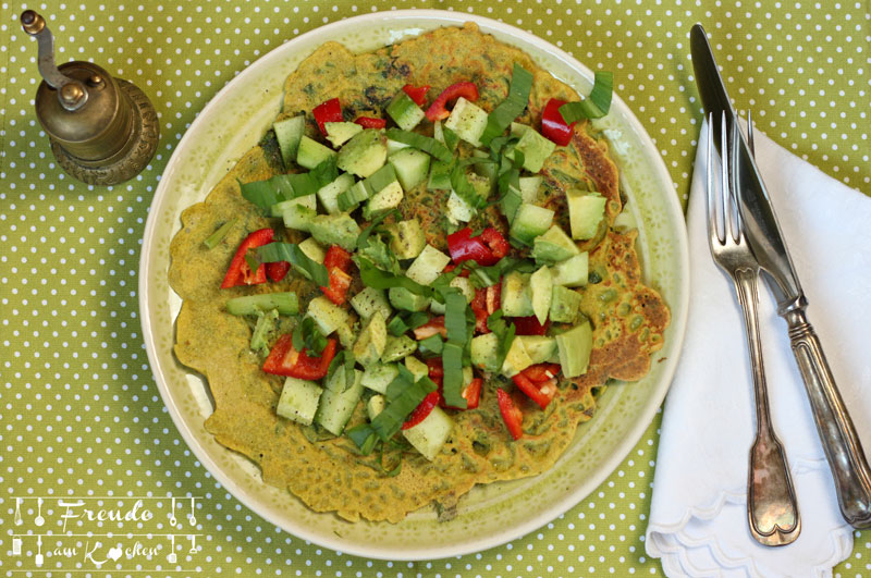 Bärlauch Omelette glutenfrei - 5 Varianten - vegan - Freude am Kochen