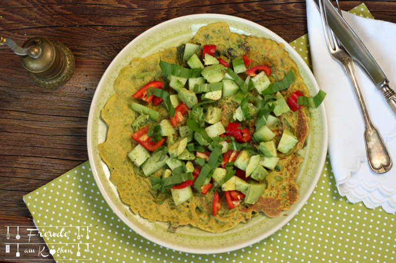 Bärlauch Omelette glutenfrei - 5 Varianten - vegan - Freude am Kochen