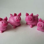 Schweinchen aus Fondant & Fimo