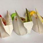 Origami Osterhasen Nest - DIY - selbermachen