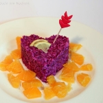 Valentinstag: Rotkraut Salat mit Orangen-Dressing